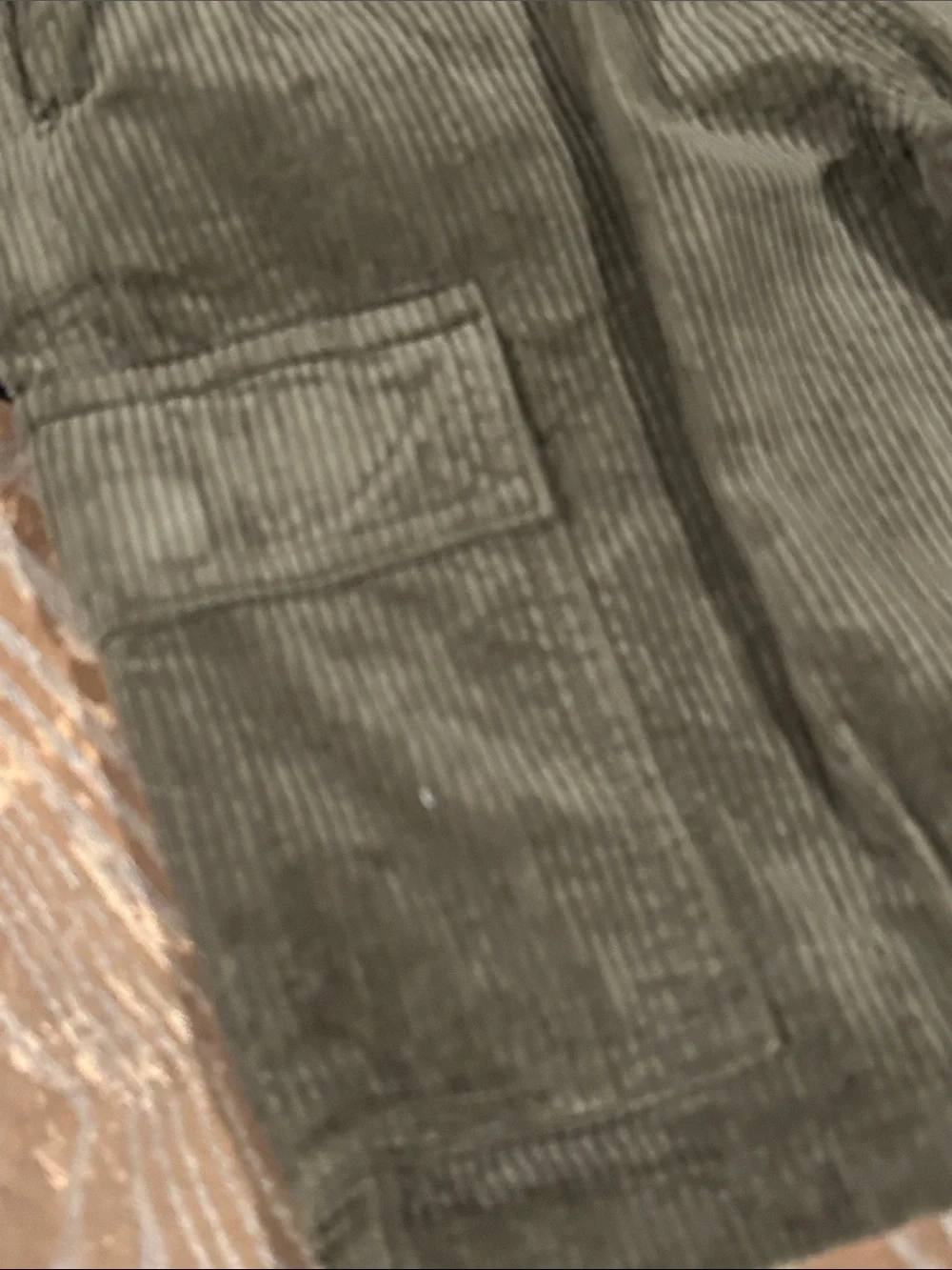NWT! Boys The Children’s Place Olive Corduroy Cargo Fall Autumn Shorts size 10